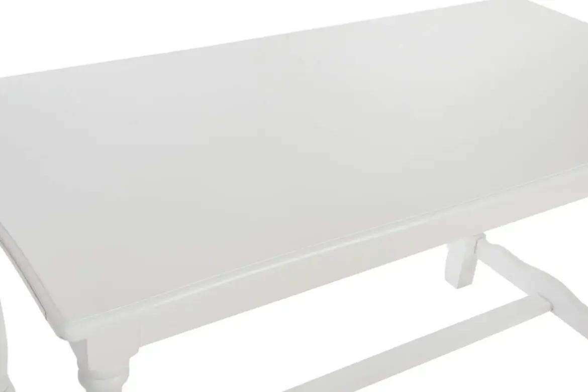 Mesa de Comedor en Madera Blanca 180 cm MB-196118