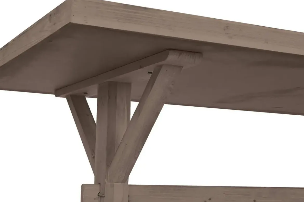 Mesa de Comedor en Madera Natural 200 cm MB-211831
