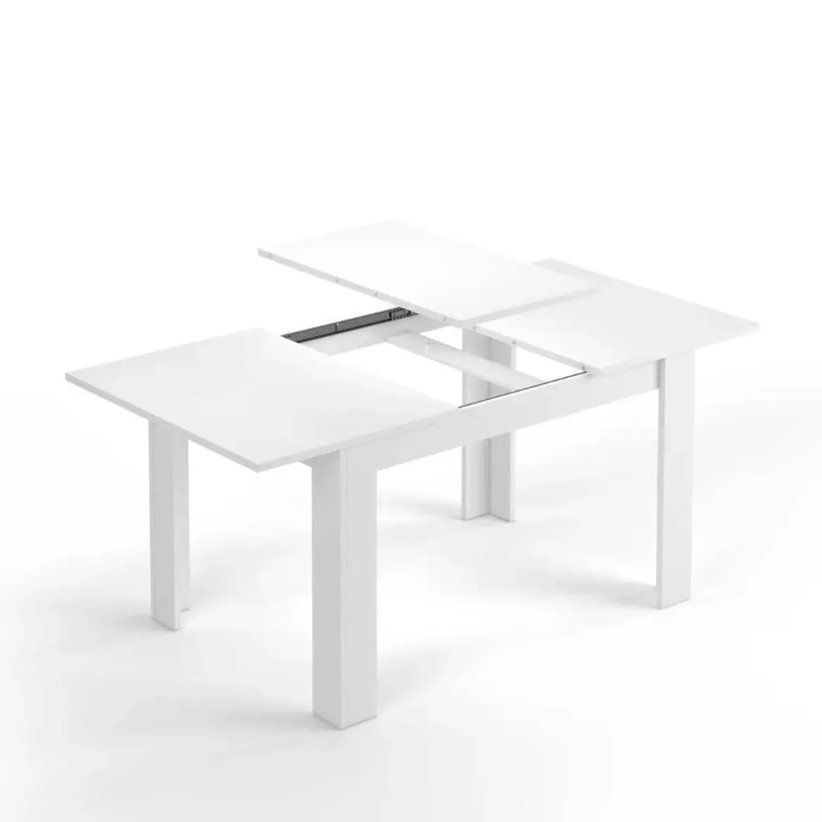 Mesa de comedor extensible blanca artik 004586A