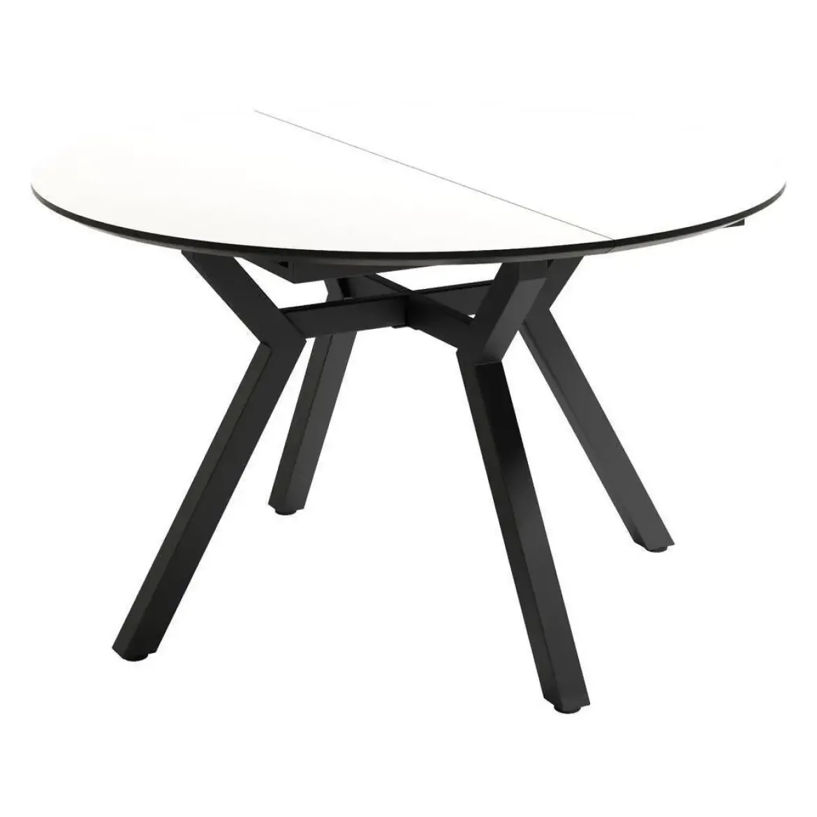 Mesa de Comedor Extensible 100 cm con Estructura Metálica CANTÁBRICO