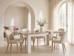 Mesa de Comedor Extensible 160-207 cm ILOPPA L35