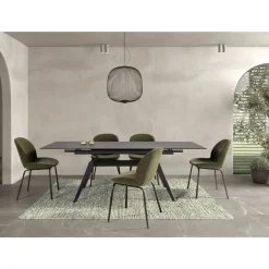 Mesa de Comedor Extensible con Tablero de Cerámica LULA