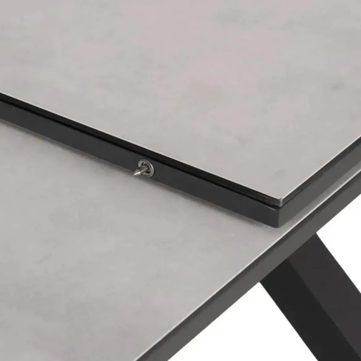 Mesa de Comedor Extensible con Patas de Aluminio 61157