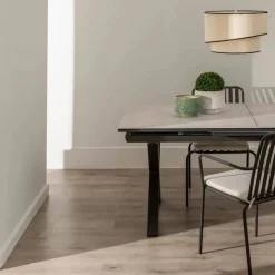 Mesa de Comedor Extensible con Patas de Aluminio 61157