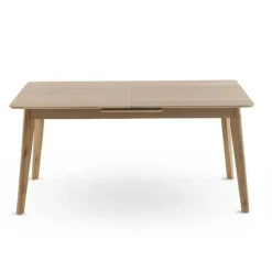 Mesa de Comedor Extensible con Patas de Hevea y Roble GABAR 11435