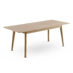 Mesa de Comedor Extensible con Patas de Hevea y Roble GABAR 11435