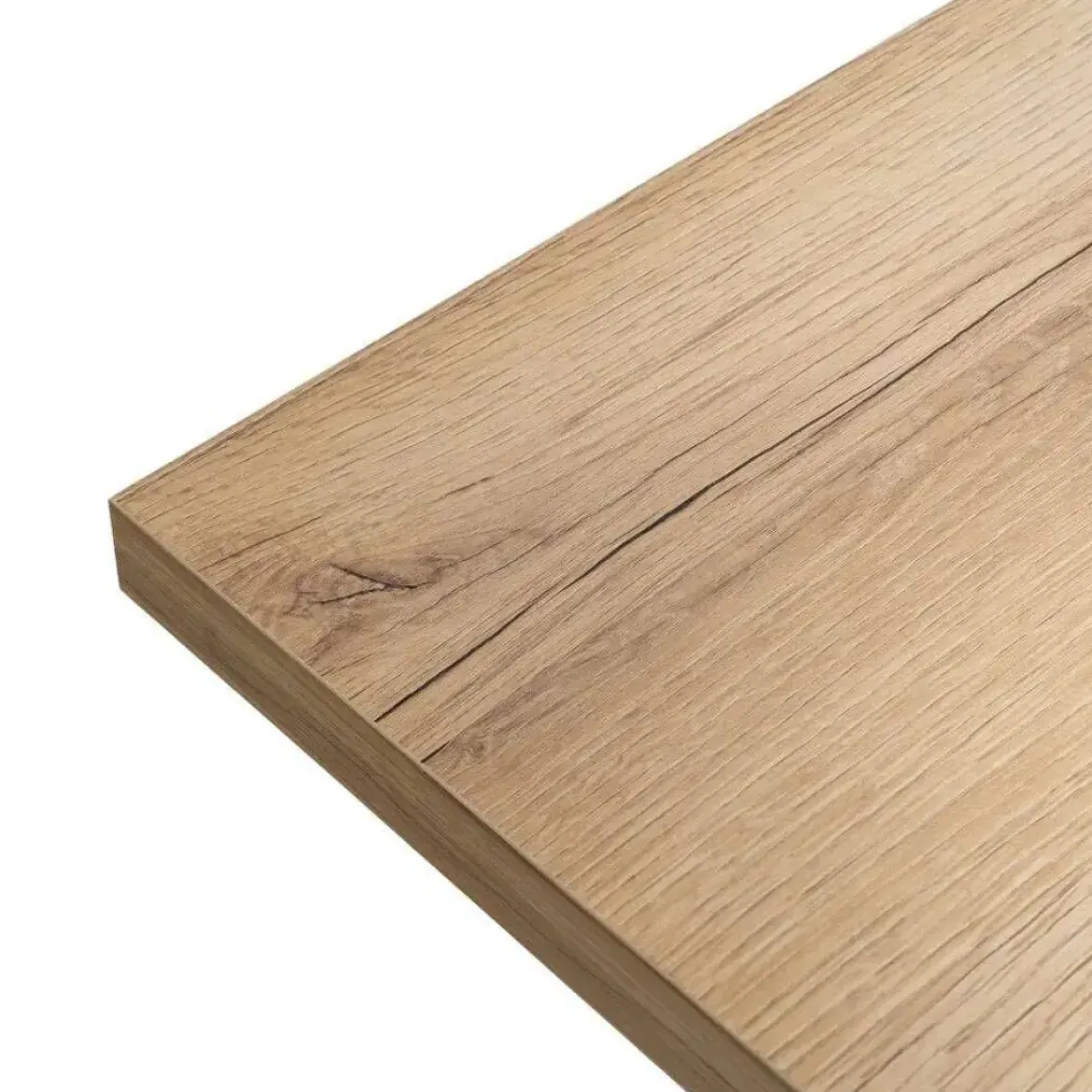 Mesa de Comedor Extensible con Patas de Hierro Rectangulares 61214