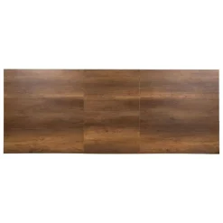 Mesa de Comedor Extensible con Patas de Hierro Rectangulares 61214