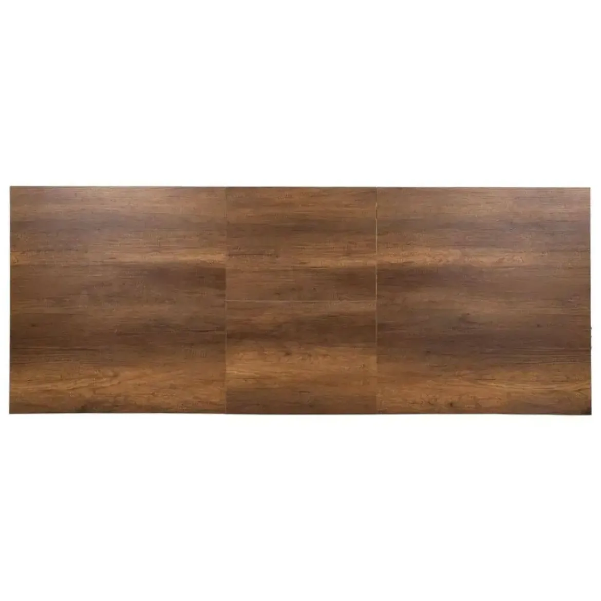 Mesa de Comedor Extensible con Patas de Hierro Rectangulares 61214