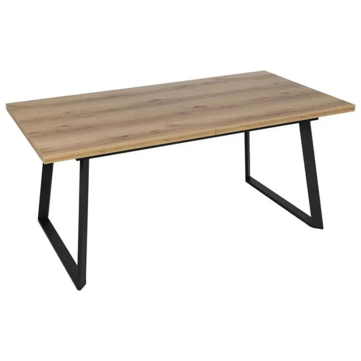 Mesa de Comedor Extensible con Patas de Hierro Rectangulares 61214