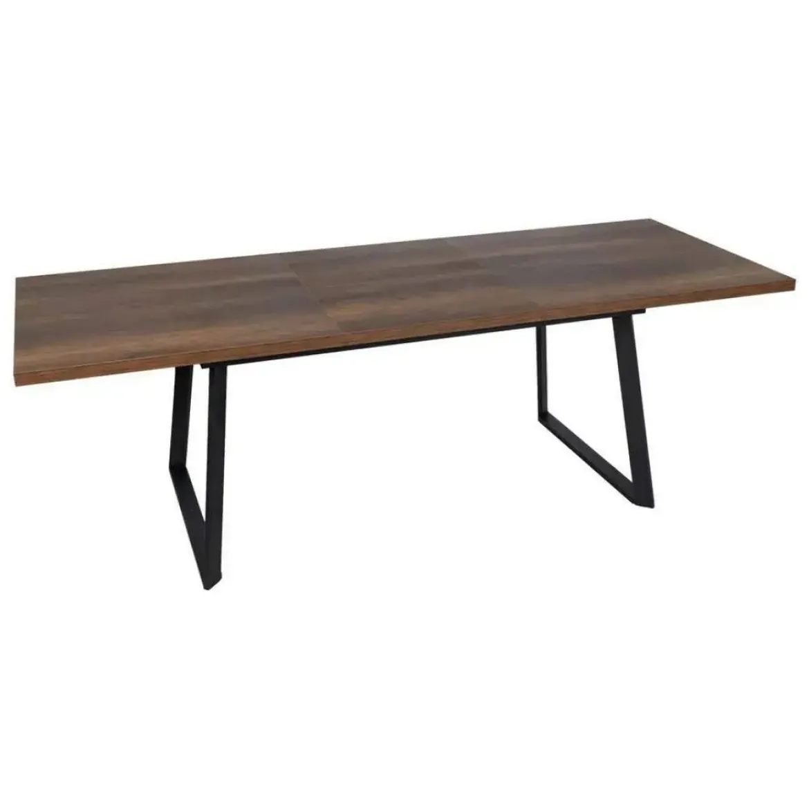 Mesa de Comedor Extensible con Patas de Hierro Rectangulares 61214