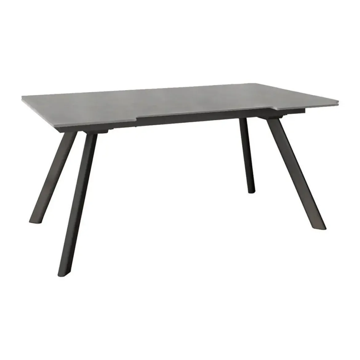 Mesa de Comedor Extensible con Estructura de Metal Negro TASMAN