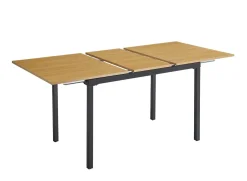 Mesa de Comedor Extensible MDF Negro CAMDEN