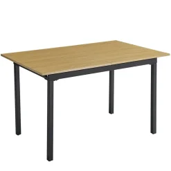 Mesa de Comedor Extensible MDF Negro CAMDEN
