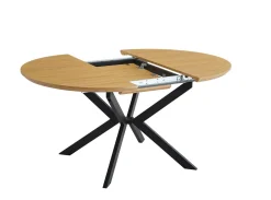 Mesa de Comedor Extensible MDF Negro WINSOR