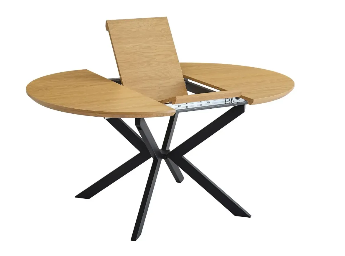 Mesa de Comedor Extensible MDF Negro WINSOR