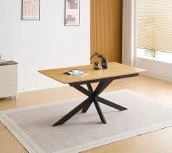 Mesa de Comedor Extensible MDF Negro KELLER