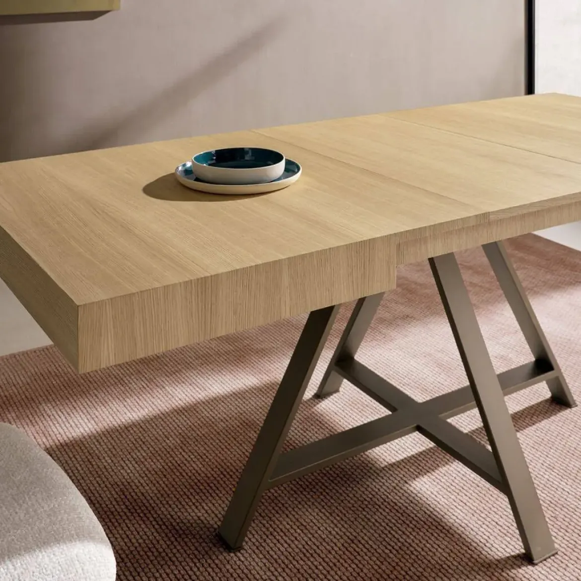 Mesa de Comedor Extensible 140x90 Tapa Melamina OLIMPO