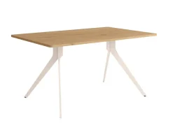 Mesa de Comedor MarfilFija de 140 cm metal-Melamina ISEO