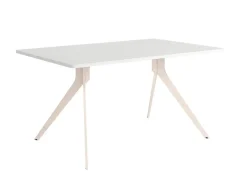 Mesa de Comedor MarfilFija de 160 cm metal-Melamina ISEO