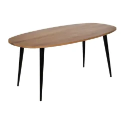 Mesa de Comedor Natural de Madera de Mango y Hierro 180 cm 612710