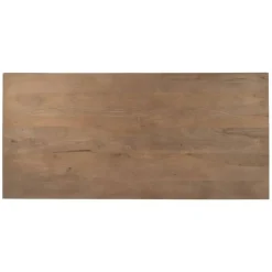 Mesa de Comedor Natural de Madera de Mango e Hierro 190 cm 612853
