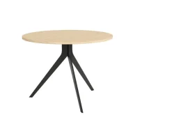 Mesa de Comedor ORTA Redonda Estructura Metálica Marfil de 120 cm