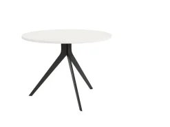 Mesa de Comedor ORTA Redonda Estructura Metálica Negra de 120 cm