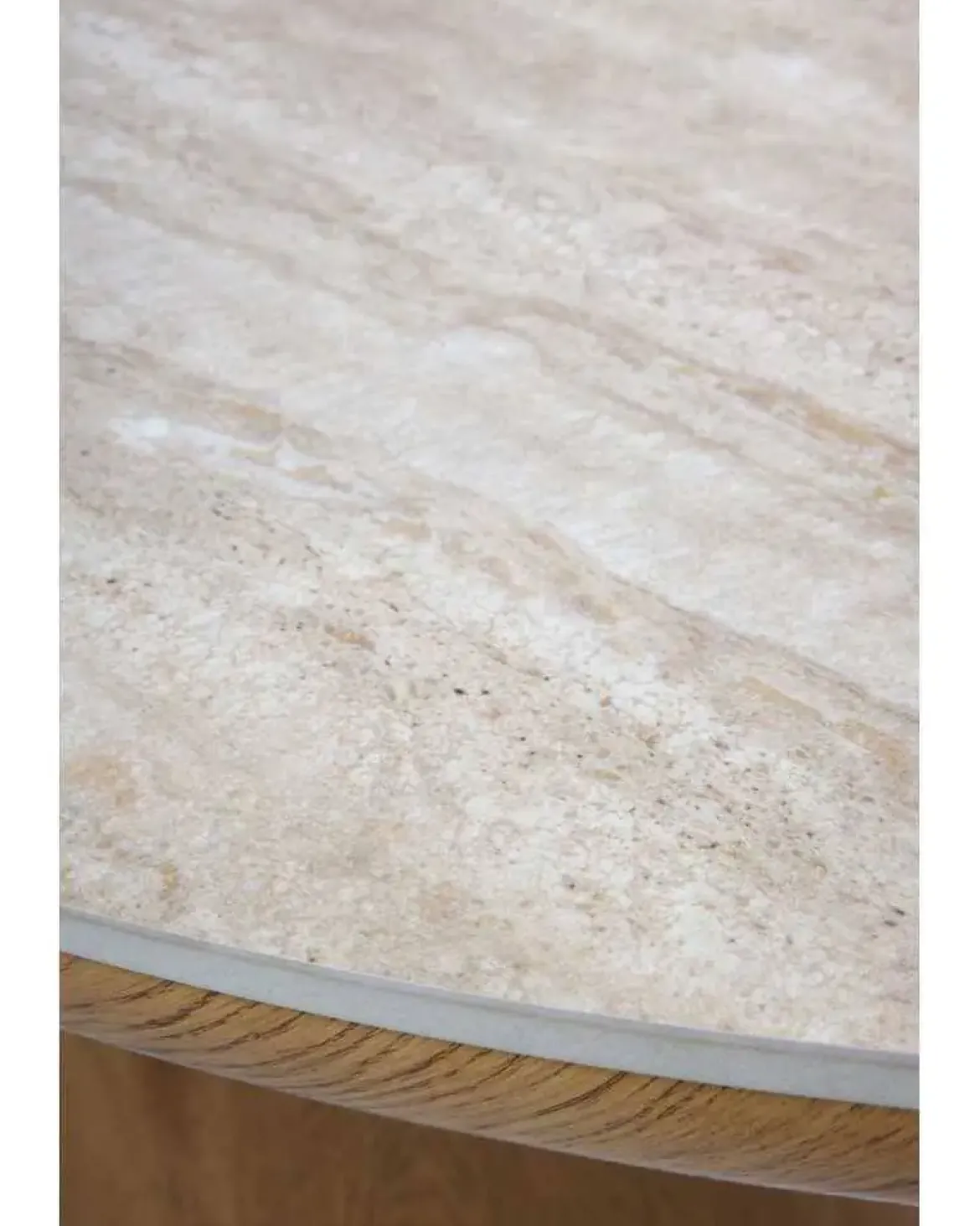 Mesa de Comedor Ovalada de Madera-Cerámica GABAR 11418