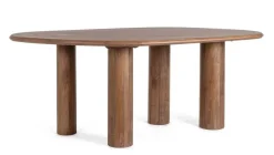 Mesa de Comedor Ovalada de Madera de Mango SANAT 0747333