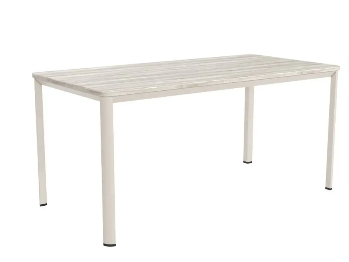 Mesa de Comedor Patas Marfil Fija de 140 cm metal-Melamina ONEA