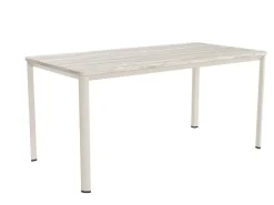 Mesa de Comedor Patas Marfil Fija de 140 cm metal-Melamina ONEA