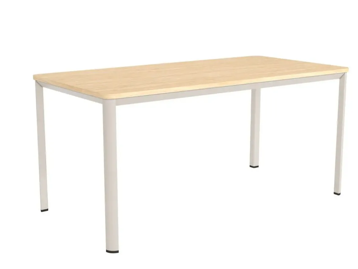Mesa de Comedor Patas Marfil Fija de 160 cm metal-Melamina ONEA