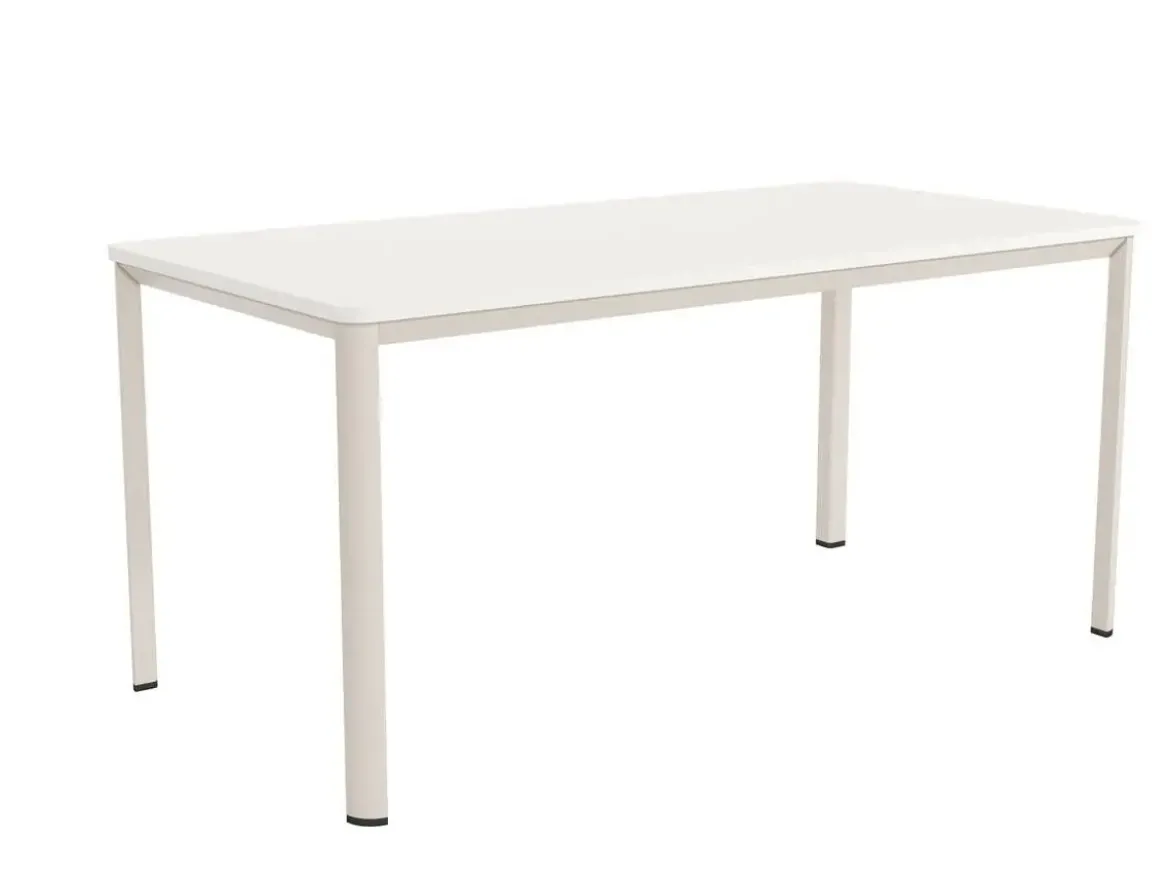 Mesa de Comedor Patas Marfil Fija de 180 cm metal-Melamina ONEA