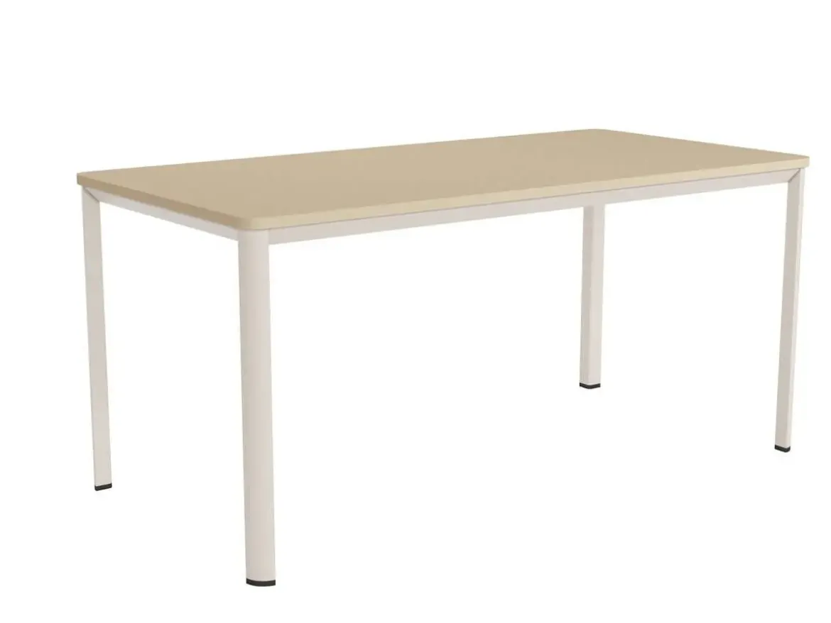 Mesa de Comedor Patas Marfil Fija de 180 cm metal-Melamina ONEA