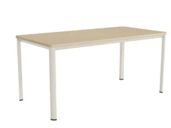 Mesa de Comedor Patas Marfil Fija de 180 cm metal-Melamina ONEA