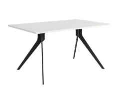 Mesa de Comedor Patas NegrasFija de 140 cm metal-Melamina ISEO