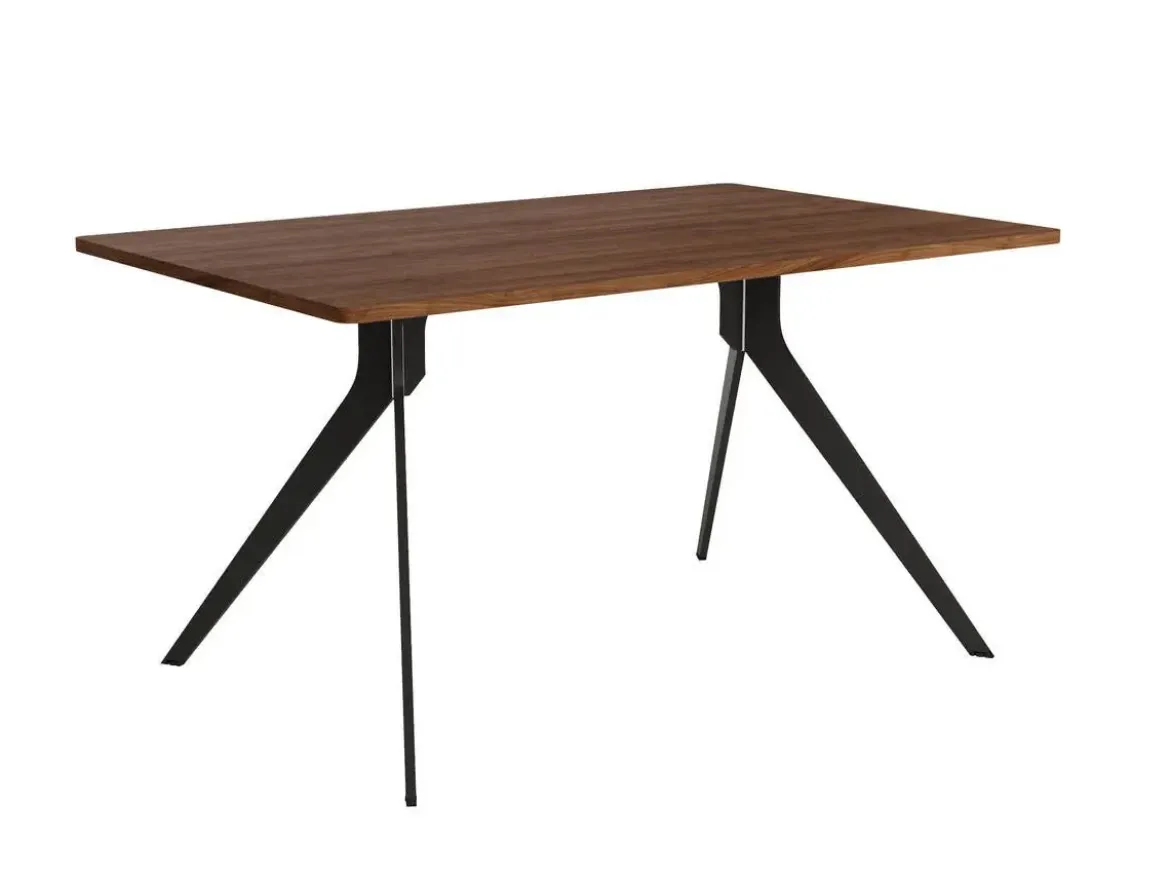 Mesa de Comedor Patas NegrasFija de 180 cm metal-Melamina ISEO