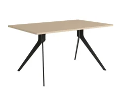 Mesa de Comedor Patas NegrasFija de 180 cm metal-Melamina ISEO