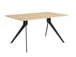 Mesa de Comedor Patas NegrasFija de 180 cm metal-Melamina ISEO