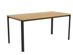 Mesa de Comedor Patas Negras Fija de 140 cm metal-Melamina ONEA