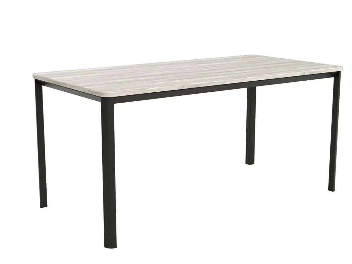 Mesa de Comedor Patas Negras Fija de 140 cm metal-Melamina ONEA