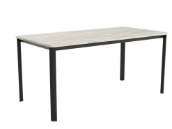 Mesa de Comedor Patas Negras Fija de 160 cm metal-Melamina ONEA