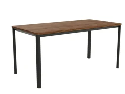 Mesa de Comedor Patas Negras Fija de 160 cm metal-Melamina ONEA