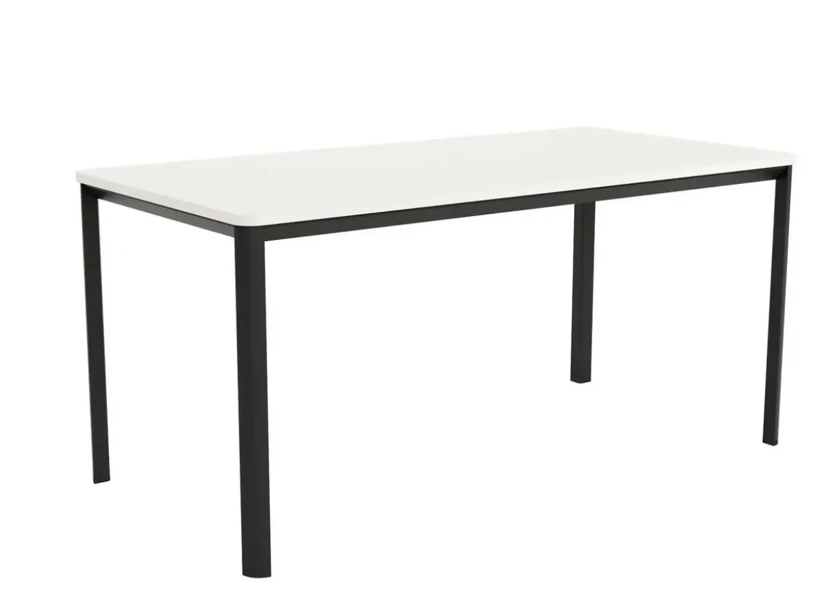 Mesa de Comedor Patas Negras Fija de 160 cm metal-Melamina ONEA