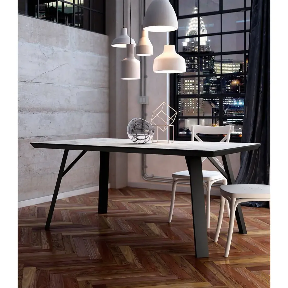 Mesa de Comedor Rectangular Fija de 180 cm BALTIC CNG002N