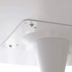 Mesa de Comedor Redonda Blanca en Polipropileno TURIN MBLMES0000022A