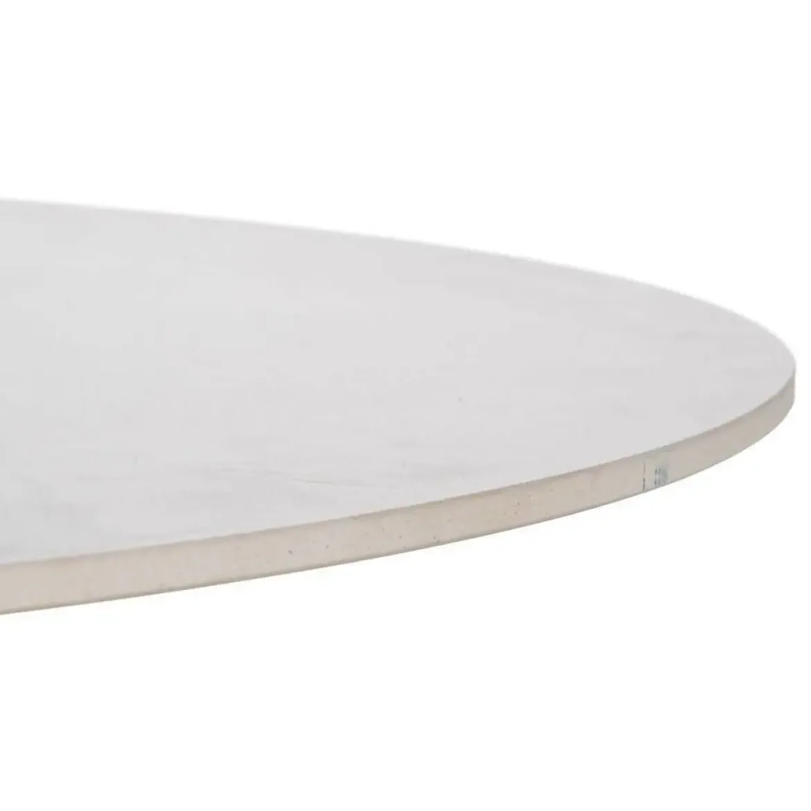 Mesa de Comedor Redonda Blanca y Natural120 cm 612351