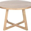 Mesa de Comedor Redonda 140 cm de Madera de Acacia MB-227284