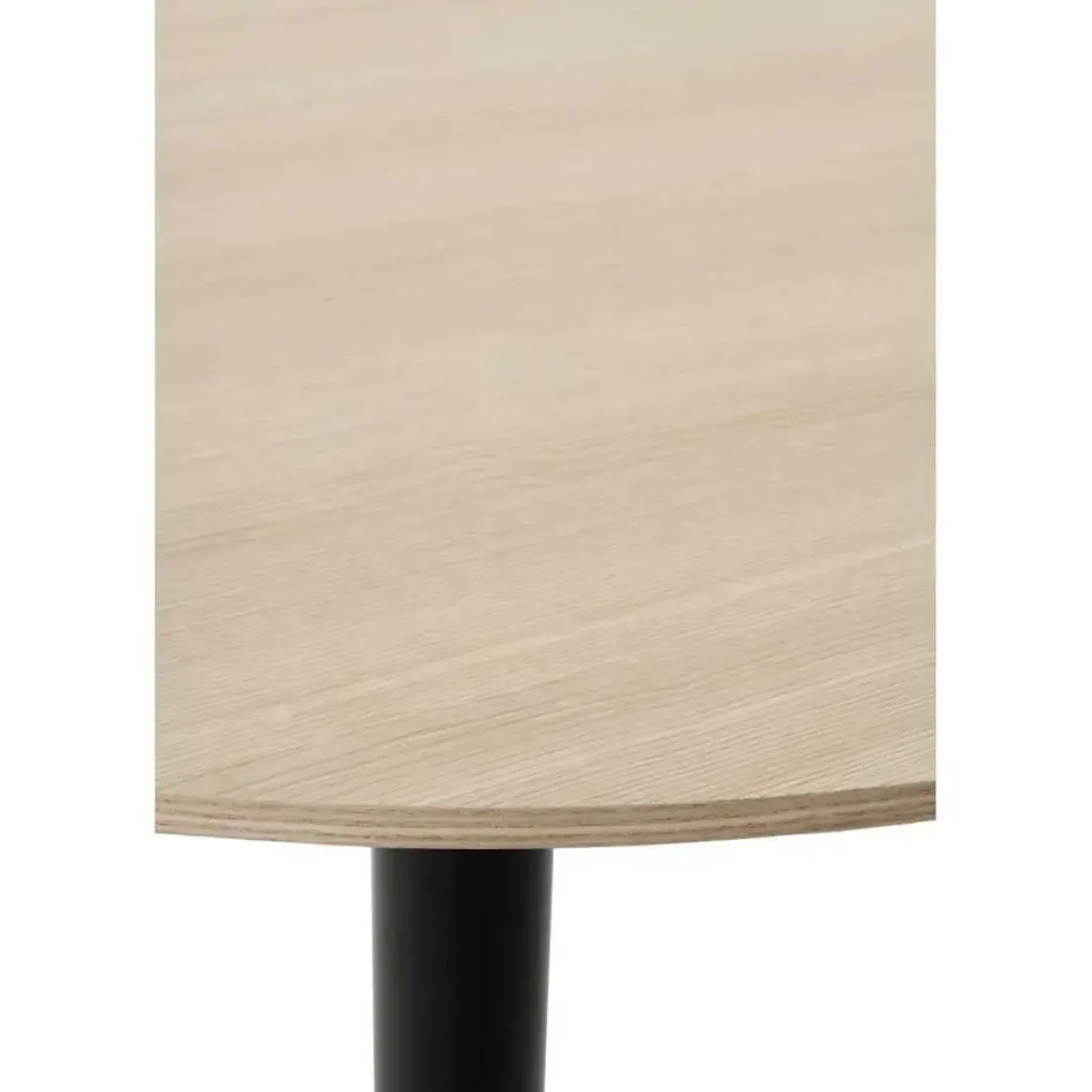 Mesa de Comedor Redonda 100 cm Fresno con Pie Central Metálico GABAR 11454